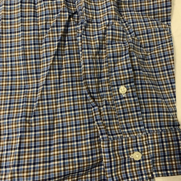 Ralph Lauren Long Sleeved Men’s Button Down Blue Plaid - Medium - Picture 4 of 4